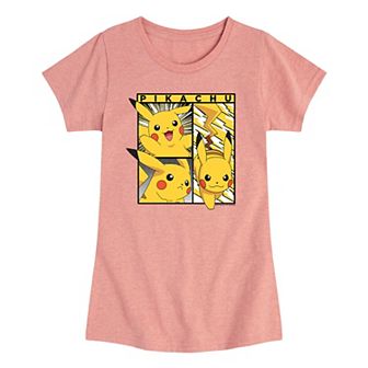 Girls 7-16 Pokemon Pikachu Poses Graphic Tee