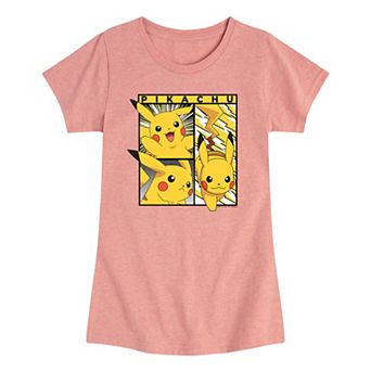 Girls 7-16 Pokemon Pikachu Poses Graphic Tee