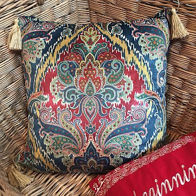 Levtex Home Birch Hill Velvet Medallion Decorative Pillow