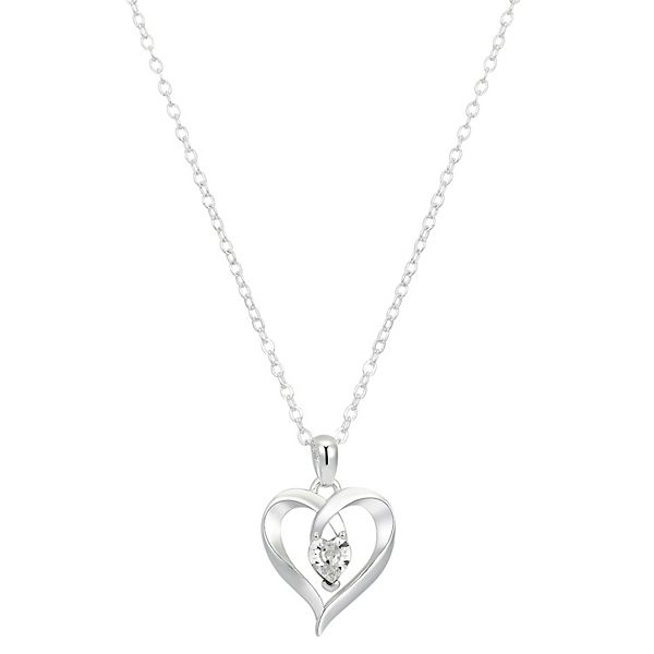 Brilliance Te Quiero Crystal Heart Necklace