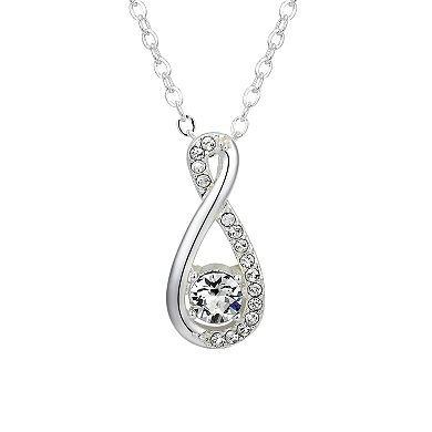 Brilliance Spanish Crystal Infinity Pendant Necklace