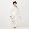 Plus Size LC Lauren Conrad Organic Cotton Long Sleeve Pajama Top & Pajama Pants Set 
