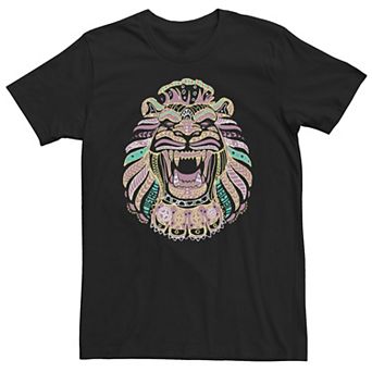Big & Tall Disney Aladdin Live Action Lion Cave Line Art Tee