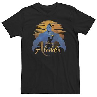 Big & Tall Disney Aladdin Live Action Genie & Aladdin Sunset Silhouette Tee
