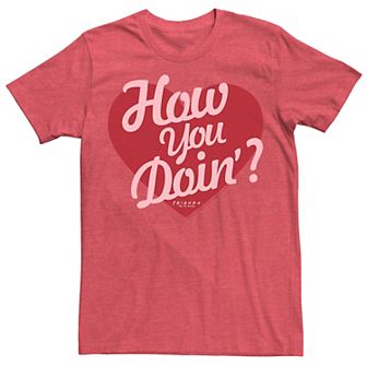 Men's Friends How You Doin' Heart Graphic Tee