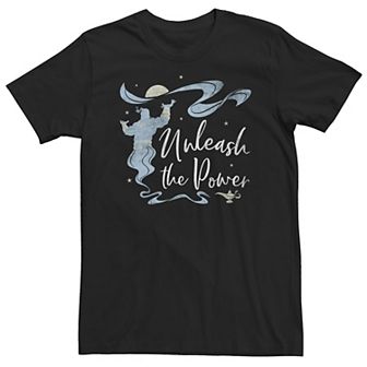 Big & Tall Disney Aladdin Live Action Genie Unleash The Power Portrait Tee