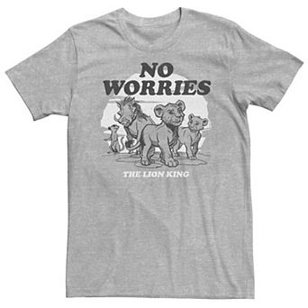 Big & Tall Disney The Lion King Live Action No Worries Group Shot Tee