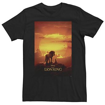 Big & Tall Disney The Lion King Pride Rock Live Action Movie Poster Tee