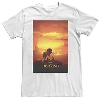 Big & Tall Disney The Lion King Pride Rock Live Action Movie Poster Tee