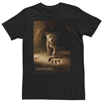 Big & Tall Disney The Lion King Simba Paw Live Action Movie Poster C4 Tee