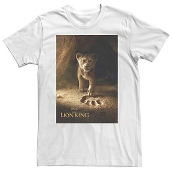 Big & Tall Disney The Lion King Simba Paw Live Action Movie Poster C4 Tee