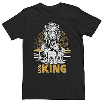 Big & Tall Disney The Lion King Live Action Group Shot Sketch Poster Tee