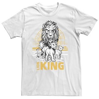 Big & Tall Disney The Lion King Live Action Group Shot Sketch Poster Tee