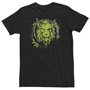 Big & Tall Disney The Lion King Live Action Scar Geometric Circle Tee