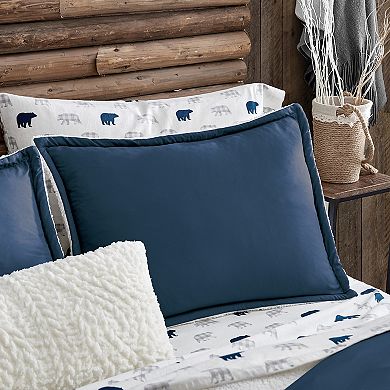 G.H. Bass & Co. Puffer Sherpa Comforter Set with Shams with Shams