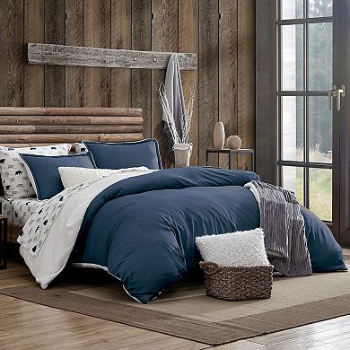 G.H. Bass & Co. Puffer Sherpa Comforter Set with Shams with Shams