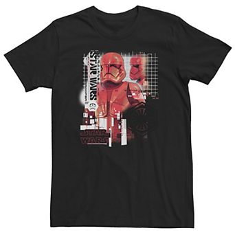 Big & Tall Star Wars The Rise of Skywalker Sith Trooper Schematic Villain Tee