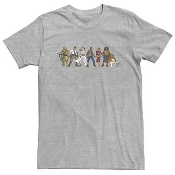 Big & Tall Star Wars The Rise of Skywalker Rebel Line Tee