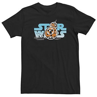 Big & Tall Star Wars: The Rise Of Skywalker BB-8 Title Logo Tee