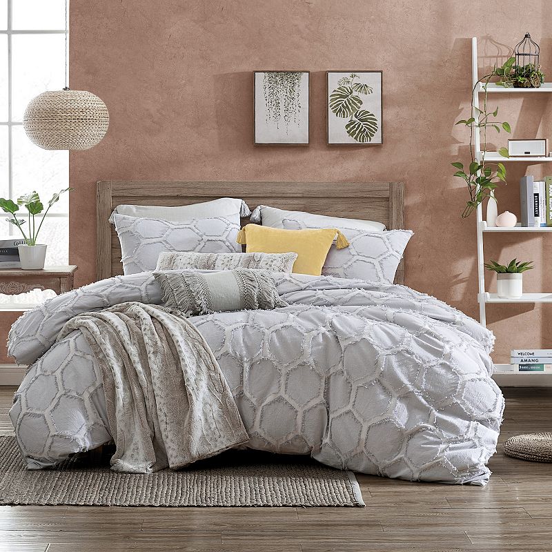 53963638 Peri Clipped Honeycomb Comforter Set with Shams, G sku 53963638