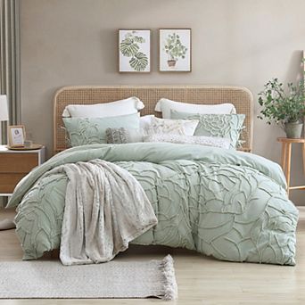 Peri Chenille Rose Duvet Cover Set with Shams