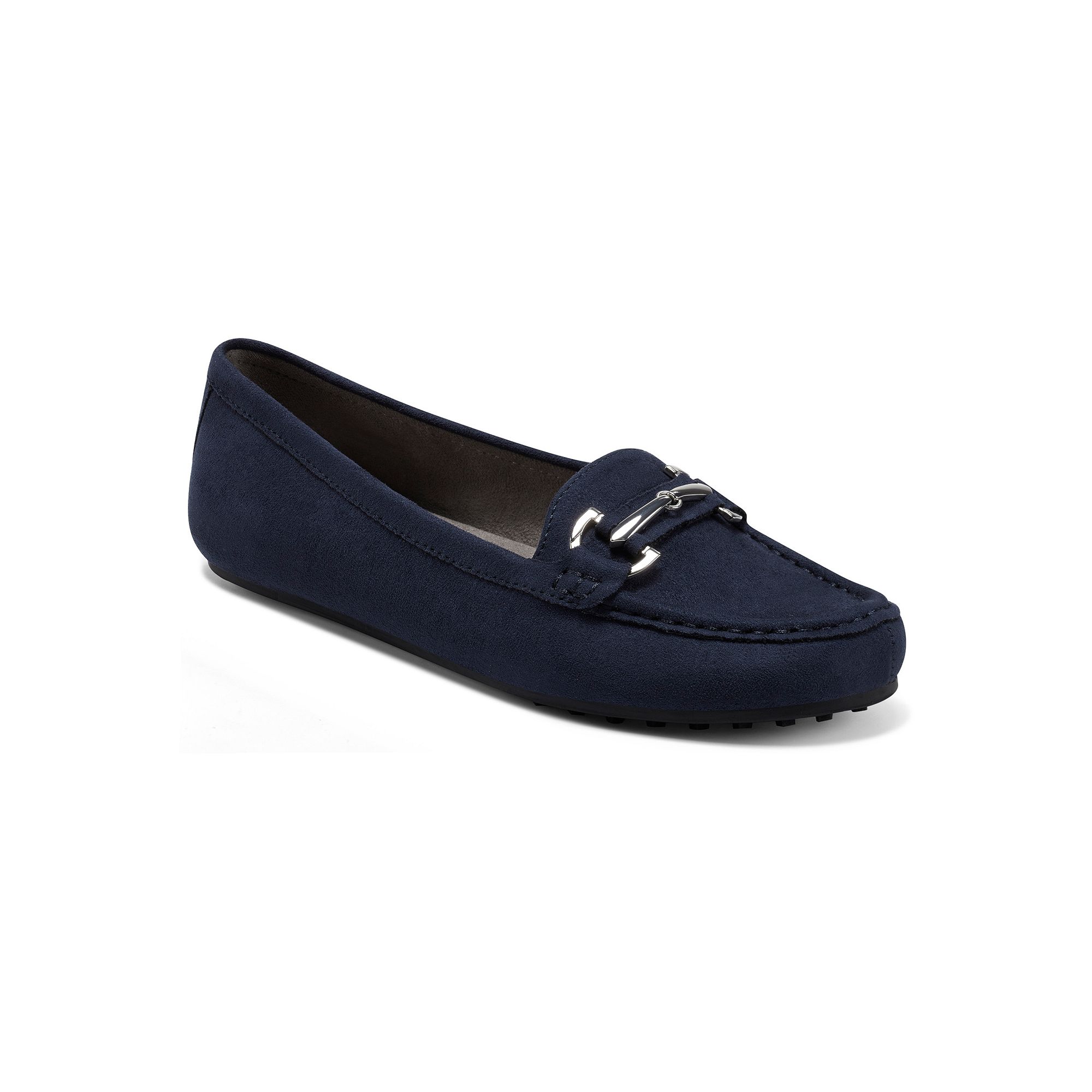 Aerosoles Day Drive Womens Loafers, Size: 5, Blue Faux Suede