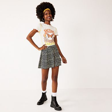 Juniors' SO® Pleated Mini Skort