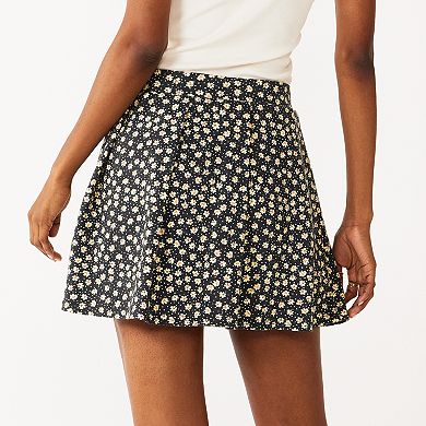 Juniors' SO® Pleated Mini Skort