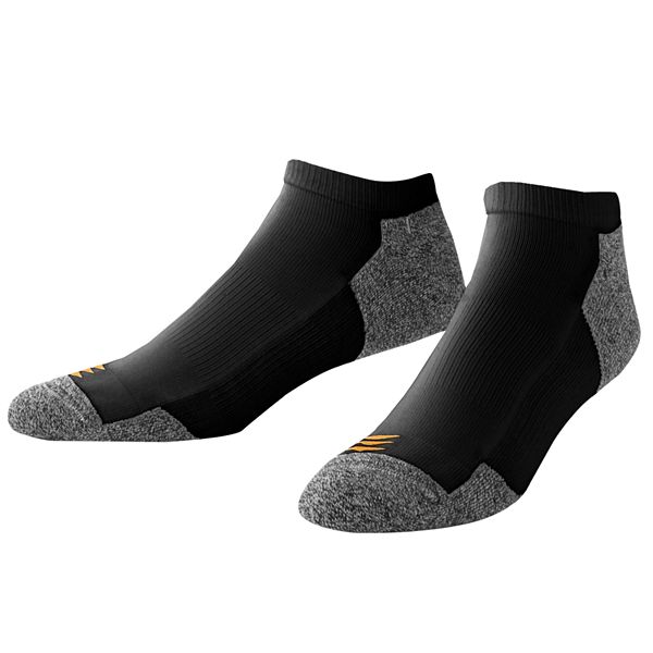 PowerSox Men's 3-Pack Powerlites No Show Socks with Moisture