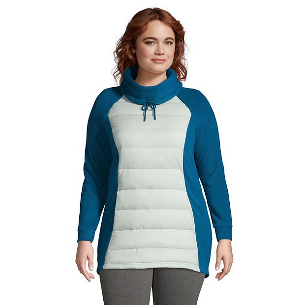 Plus Size Lands' End Insulated Fleece Hybrid Sweatshirt