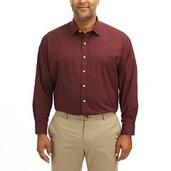 kohls mens red dress shirt