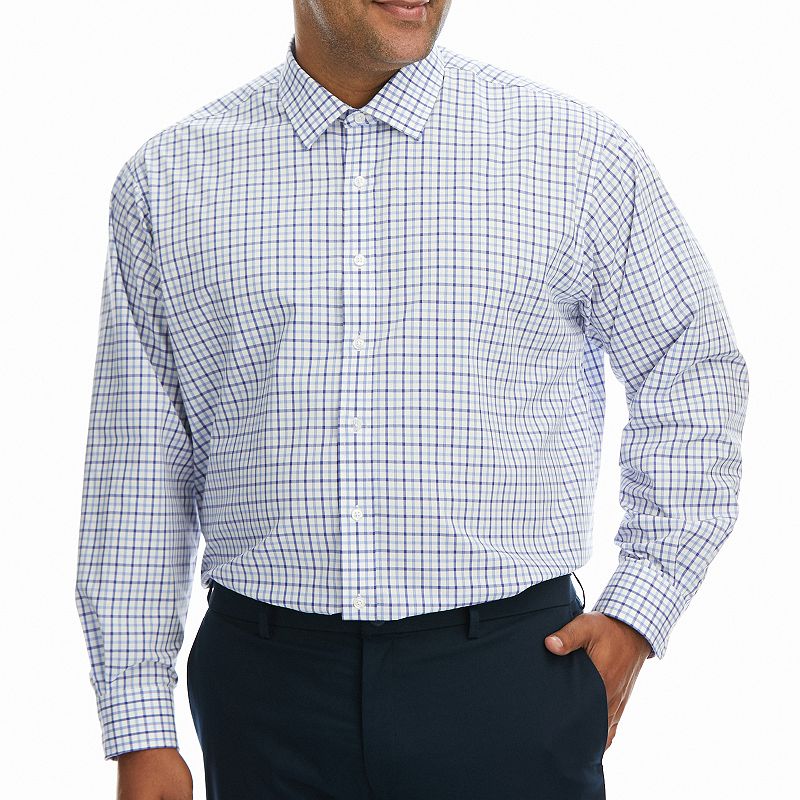 Big & Tall Haggar Premium Comfort Spread-Collar Dress Shirt, Mens, Size: 1