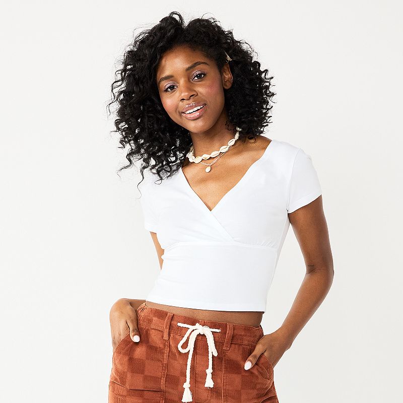 Hollister wrap 2024 crop top