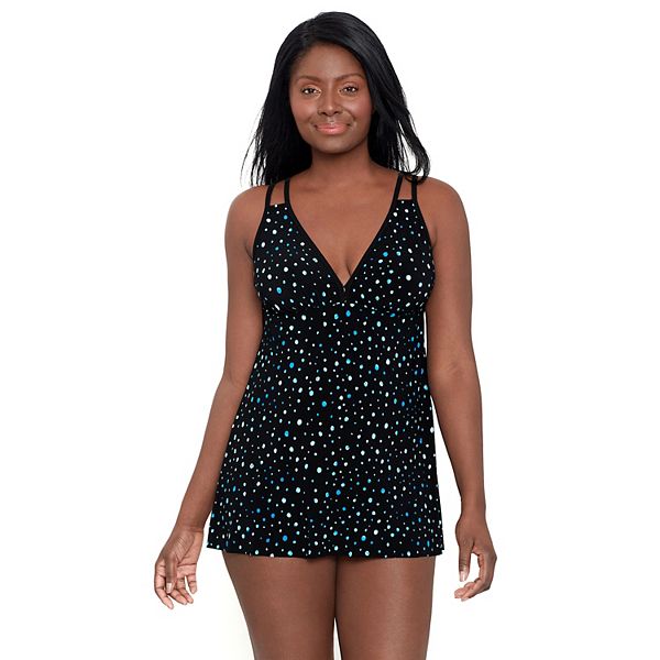 Women S Trimshaper Tracey Body Sculpt One Piece Swim Dress