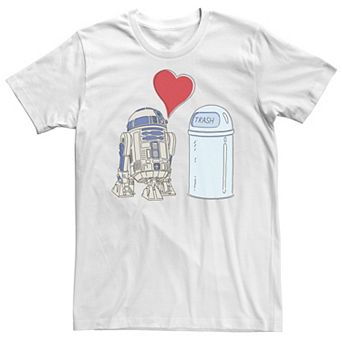 Big & Tall Star Wars R2-D2 Loves Trash Can Tee