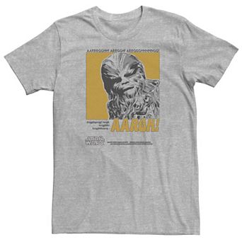 Big & Tall Star Wars Wookie Aargh Poster Tee