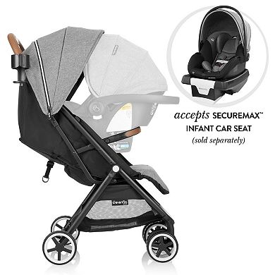 Evenflo Gold Otto Self-Folding Lightweight Travel Stroller, Moonstone Gray