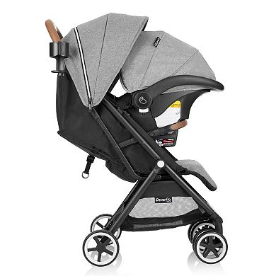 Evenflo Gold Otto Self-Folding Lightweight Travel Stroller, Moonstone Gray