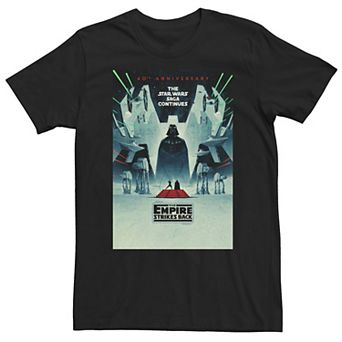 Big & Tall Star Wars: The Empire Strikes Back 40th The Saga Continues Tee