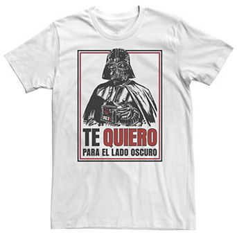 Big & Tall Star Wars Te Quiero Love From The Dark Side Tee