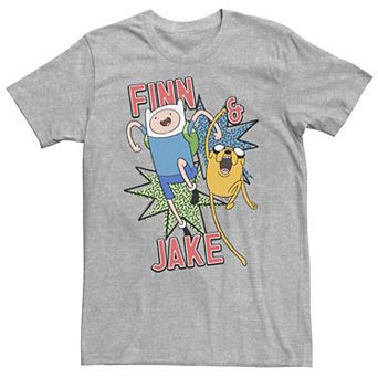 Big & Tall Cartoon Network Adventure Time Finn & Jake Kapows Tee