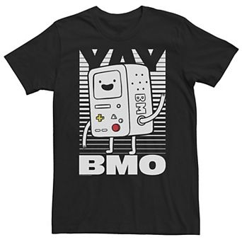 Big & Tall Cartoon Network Adventure Time BMO Wave YAY Halftone Fade Tee