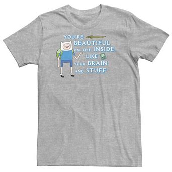 Big & Tall Adventure Time Finn You're Beautiful Inside Portrait Tee
