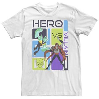 Big & Tall Cartoon Network Ben 10 Hero Vs Villain Panels Tee