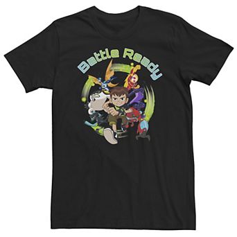 Big & Tall Cartoon Network Ben 10 Battle Ready Group Shot Tee
