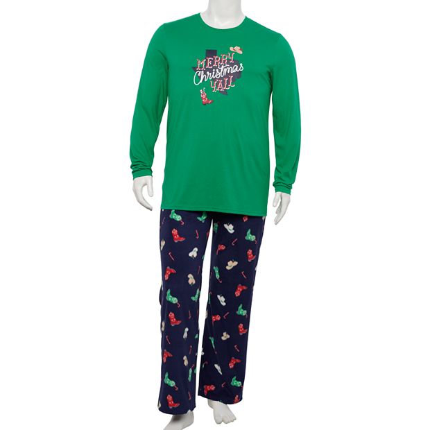 Big Tall Jammies For Your Families Texas Merry Christmas Pajama Set