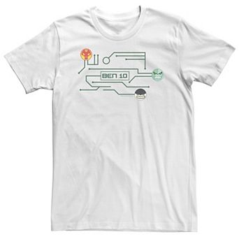Big & Tall Cartoon Network Ben 10 Alien Links Tee