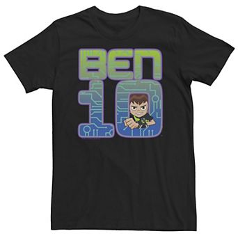 Big & Tall Cartoon Network Ben 10 Simple Portrait Logo Tee