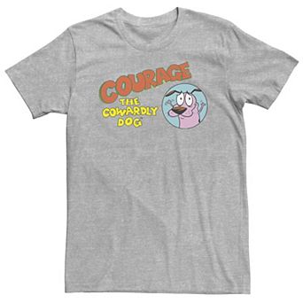 Big & Tall Courage The Cowardly Dog Green Hue Abduction Tee