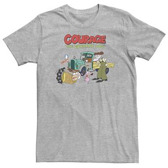 Big & Tall Courage The Cowardly Dog Scene Logo Tee